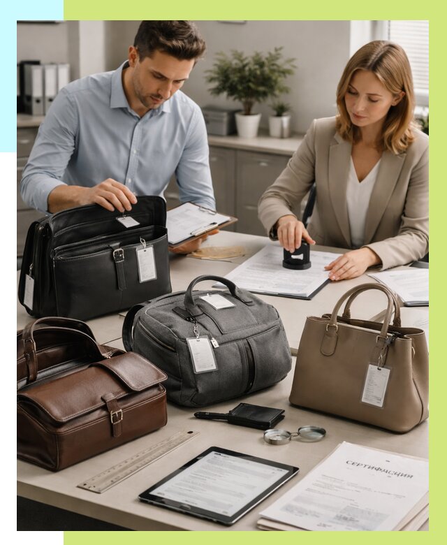 Сертификация сумок в Гулькевичах от 7781 руб. | Алешин-Гль