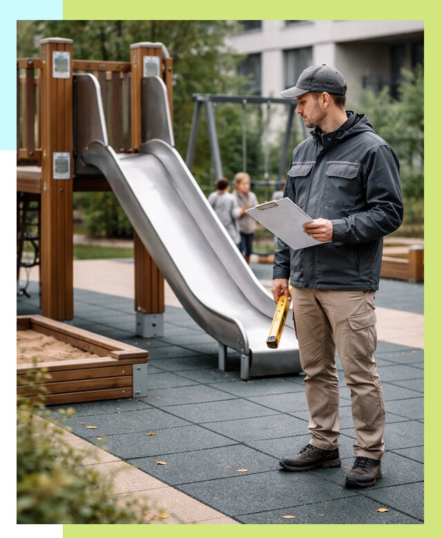 Сертификация детских площадок в Гулькевичах от 25935 р. | Алешин-Гль