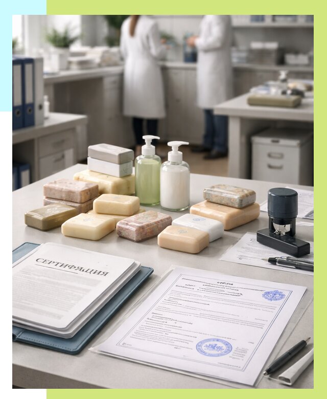 Сертификация мыла и сертификат на мыло в Гулькевичах от 12449 | Алешин-Гль