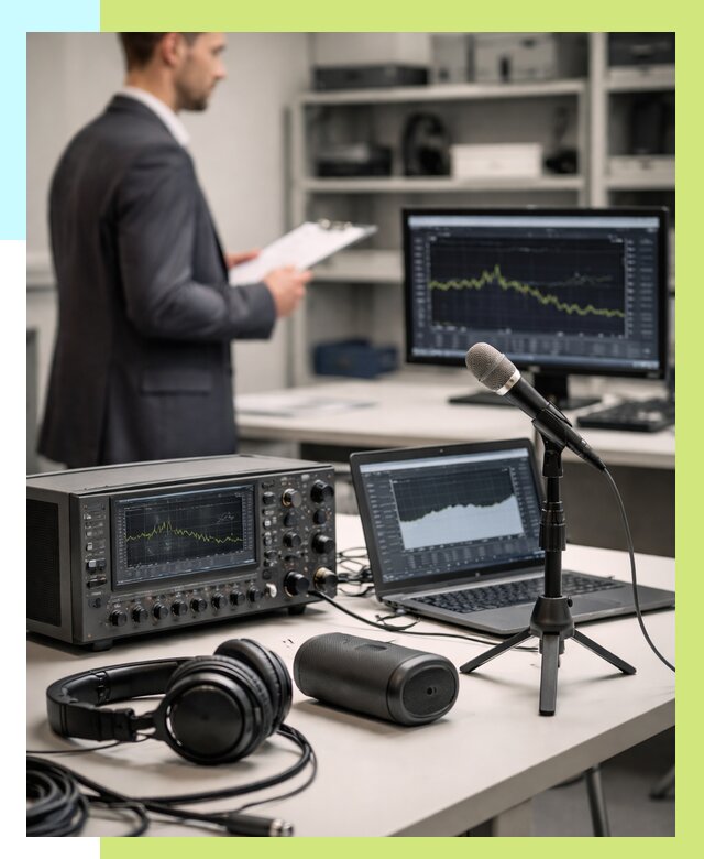 Сертификация аудиотехники в Гулькевичах от 15561 р., Алешин-Гль