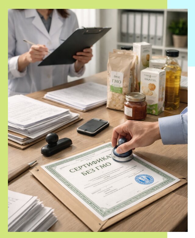 Получение сертификата Без ГМО для продукции в Гулькевичах