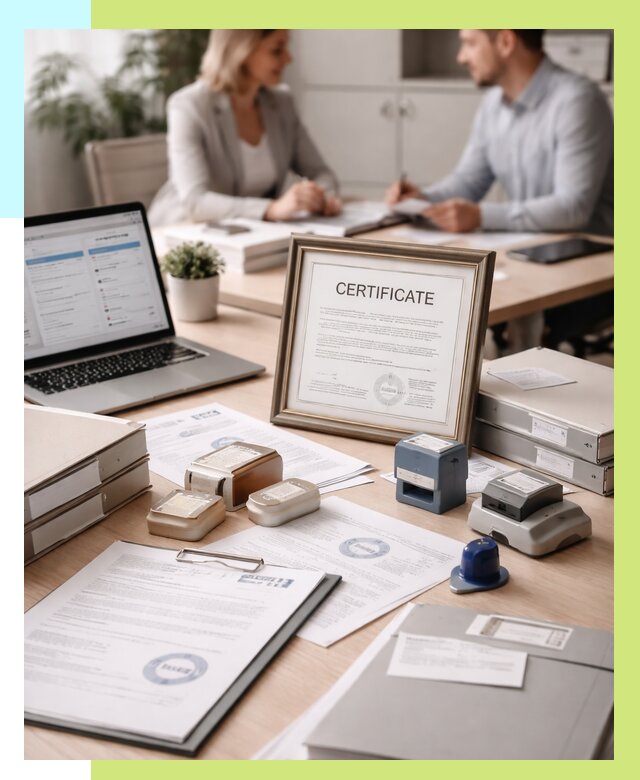 Сертификация компании в Гулькевичах от 46683 р. | Алешин-Гль — заказ